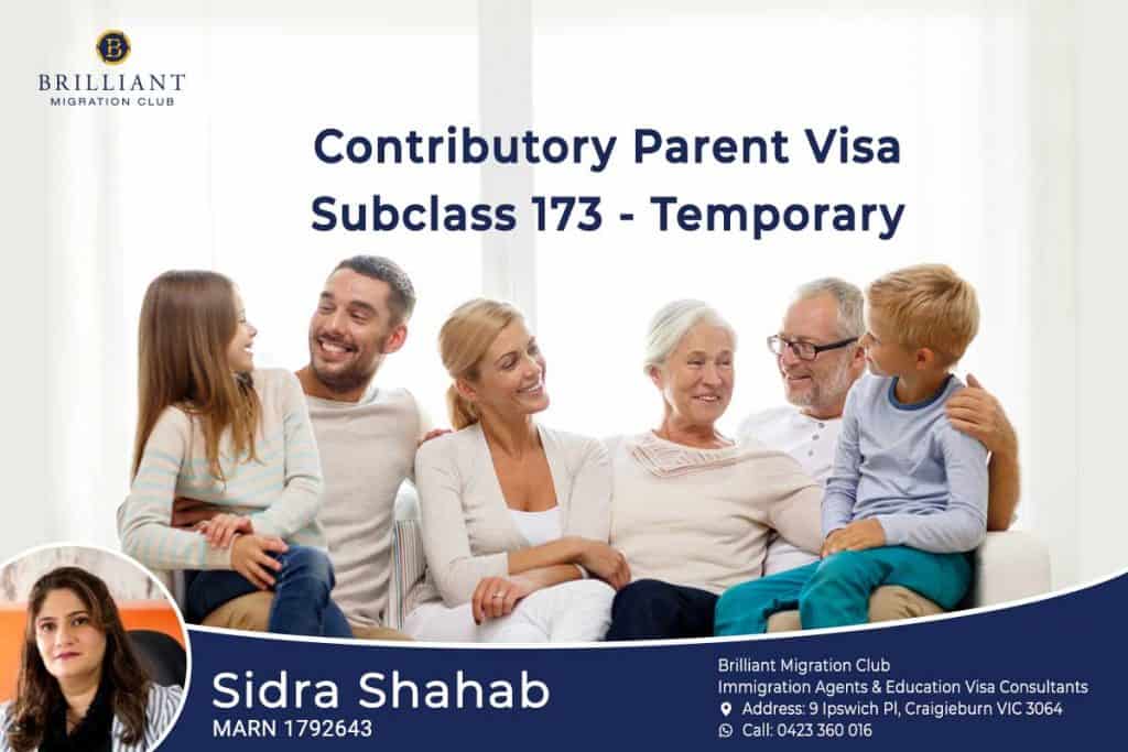 About Contributory Parent Visa Subclass 173 By the Best Australian Immigration Agent