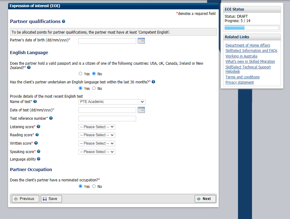 Partner Qualification on Skill Select