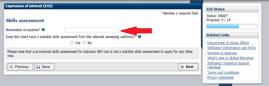 Skills Assessment question