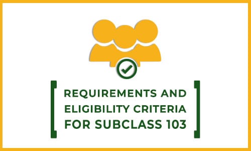 Requirements and Eligibility Criteria for Subclass 103 - Migration Industry Expert
